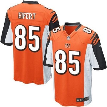 Bengals #85 Tyler Eifert Orange Alternate Youth Stitched NFL Elite Jersey