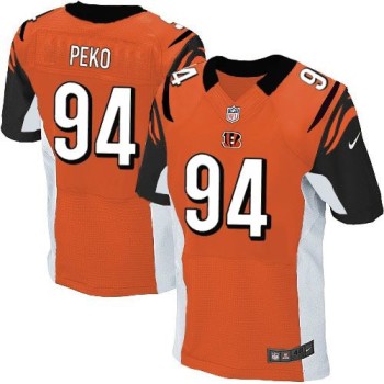 Bengals #94 Domata Peko Orange Alternate Men's Stitched NFL Elite Jersey
