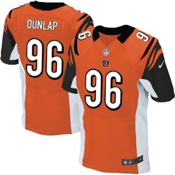 Bengals #96 Carlos Dunlap Orange Alternate Men's Stitched NFL Elite Jersey