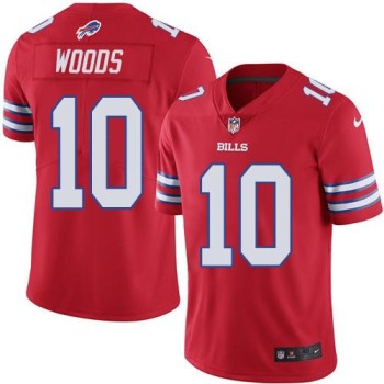 Bills #10 Robert Woods Red Men's Stitched NFL Elite Rush Jersey Bills #10 Robert Woods Red Men's Stitched NFL Elite Rush Jersey