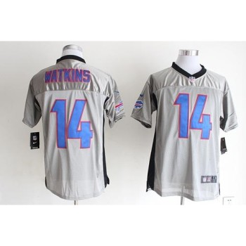 Bills #14 Sammy Watkins Grey Shadow Men's Stitched NFL Elite Jersey Bills #14 Sammy Watkins Grey Shadow Men's Stitched NFL Elite Jersey