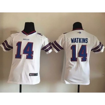 Bills #14 Sammy Watkins White Youth Stitched NFL New Elite Jersey Bills #14 Sammy Watkins White Youth Stitched NFL New Elite Jersey