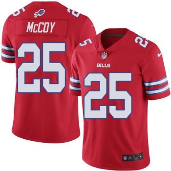 Bills #25 LeSean McCoy Red Men's Stitched NFL Elite Rush Jersey Bills #25 LeSean McCoy Red Men's Stitched NFL Elite Rush Jersey