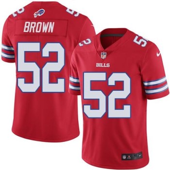 Bills #52 Preston Brown Red Men's Stitched NFL Elite Rush Jersey Bills #52 Preston Brown Red Men's Stitched NFL Elite Rush Jersey