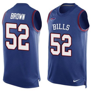 Bills #52 Preston Brown Royal Blue Team Color Men's Stitched NFL Limited Tank Top Jersey Bills #52 Preston Brown Royal Blue Team Color Men's Stitched NFL Limited Tank Top Jersey