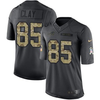 Bills #85 Charles Clay Black Men's Stitched NFL Limited 2016 Salute To Service Jersey Bills #85 Charles Clay Black Men's Stitched NFL Limited 2016 Salute To Service Jersey
