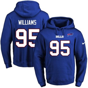 Bills #95 Kyle Williams Royal Blue Name & Number Pullover NFL Hoodie Bills #95 Kyle Williams Royal Blue Name & Number Pullover NFL Hoodie