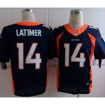 Broncos #14 Cody Latimer Navy Blue Alternate Men's Stitched NFL New Elite Jersey