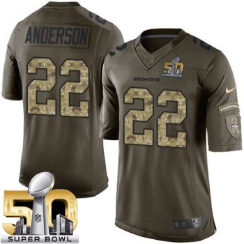Broncos #22 C.J. Anderson Green Super Bowl 50 Youth Stitched NFL Limited Salute to Service Jersey Broncos #22 C.J. Anderson Green Super Bowl 50 Youth Stitched NFL Limited Salute to Service Jersey