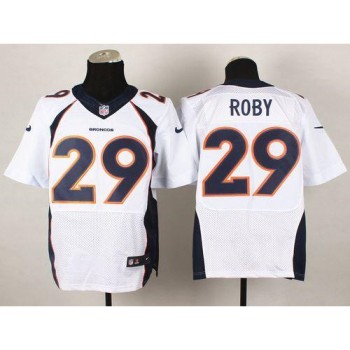 Broncos #29 Bradley Roby White Men's Stitched NFL New Elite Jersey