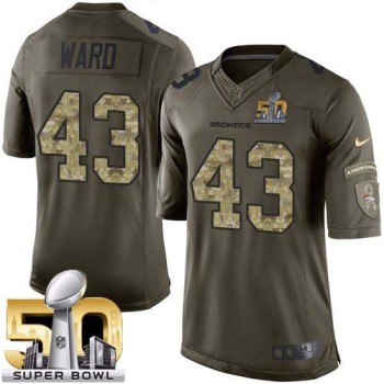 Broncos #43 T.J. Ward Green Super Bowl 50 Youth Stitched NFL Limited Salute to Service Jersey Broncos #43 T.J. Ward Green Super Bowl 50 Youth Stitched NFL Limited Salute to Service Jersey