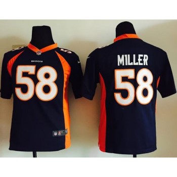 Broncos #58 Von Miller Blue Alternate Youth Stitched NFL Elite Jersey Broncos #58 Von Miller Blue Alternate Youth Stitched NFL Elite Jersey