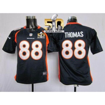 Broncos #88 Demaryius Thomas Blue Alternate Super Bowl 50 Youth Stitched NFL Elite Jersey Broncos #88 Demaryius Thomas Blue Alternate Super Bowl 50 Youth Stitched NFL Elite Jersey