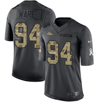 Broncos #94 DeMarcus Ware Black Youth Stitched NFL Limited 2016 Salute to Service Jersey Broncos #94 DeMarcus Ware Black Youth Stitched NFL Limited 2016 Salute to Service Jersey