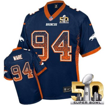 Broncos #94 DeMarcus Ware Blue Alternate Super Bowl 50 Youth Stitched NFL Elite Drift Fashion Jersey Broncos #94 DeMarcus Ware Blue Alternate Super Bowl 50 Youth Stitched NFL Elite Drift Fashion Jersey