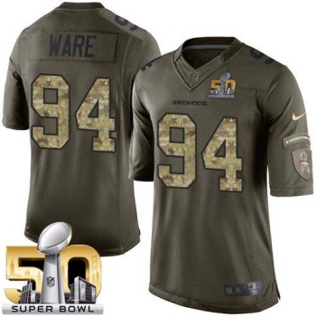 Broncos #94 DeMarcus Ware Green Super Bowl 50 Youth Stitched NFL Limited Salute to Service Jersey Broncos #94 DeMarcus Ware Green Super Bowl 50 Youth Stitched NFL Limited Salute to Service Jersey