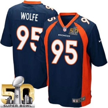Broncos #95 Derek Wolfe Blue Alternate Super Bowl 50 Youth Stitched NFL New Elite Jersey Broncos #95 Derek Wolfe Blue Alternate Super Bowl 50 Youth Stitched NFL New Elite Jersey