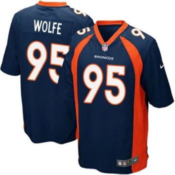 Broncos #95 Derek Wolfe Blue Alternate Youth Stitched NFL New Elite Jersey Broncos #95 Derek Wolfe Blue Alternate Youth Stitched NFL New Elite Jersey