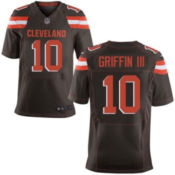 Browns #10 Robert Griffin III Brown Team Color Men's Stitched NFL New Elite Jersey