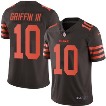 Browns #10 Robert Griffin III Brown Youth Stitched NFL Limited Rush Jersey Browns #10 Robert Griffin III Brown Youth Stitched NFL Limited Rush Jersey