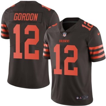 Browns #12 Josh Gordon Brown Youth Stitched NFL Limited Rush Jersey Browns #12 Josh Gordon Brown Youth Stitched NFL Limited Rush Jersey