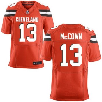 Browns #13 Josh McCown Orange Alternate Men's Stitched NFL New Elite Jersey