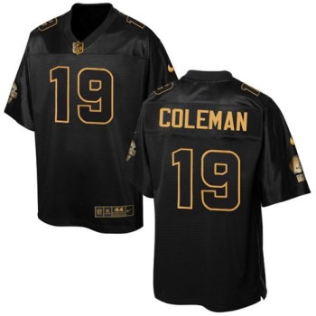 Browns #19 Corey Coleman Black Men's Stitched NFL Elite Pro Line Gold Collection Jersey