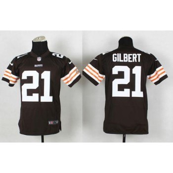 Browns #21 Justin Gilbert Brown Team Color Youth Stitched NFL Elite Jersey Browns #21 Justin Gilbert Brown Team Color Youth Stitched NFL Elite Jersey