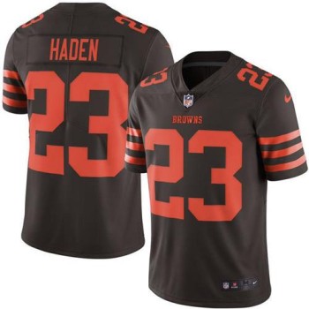 Browns #23 Joe Haden Brown Men's Stitched NFL Limited Rush Jersey Browns #23 Joe Haden Brown Men's Stitched NFL Limited Rush Jersey