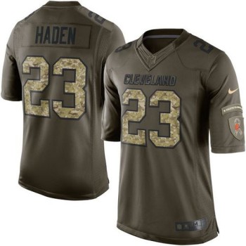 Browns #23 Joe Haden Green Youth Stitched NFL Limited Salute to Service Jersey Browns #23 Joe Haden Green Youth Stitched NFL Limited Salute to Service Jersey