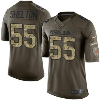 Browns #55 Danny Shelton Green Men's Stitched NFL Limited Salute to Service Jersey Browns #55 Danny Shelton Green Men's Stitched NFL Limited Salute to Service Jersey