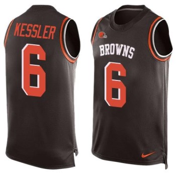 Browns #6 Cody Kessler Brown Team Color Men's Stitched NFL Limited Tank Top Jersey Browns #6 Cody Kessler Brown Team Color Men's Stitched NFL Limited Tank Top Jersey