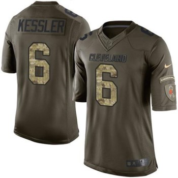 Browns #6 Cody Kessler Green Youth Stitched NFL Limited Salute to Service Jersey Browns #6 Cody Kessler Green Youth Stitched NFL Limited Salute to Service Jersey