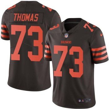 Browns #73 Joe Thomas Brown Men's Stitched NFL Limited Rush Jersey Browns #73 Joe Thomas Brown Men's Stitched NFL Limited Rush Jersey