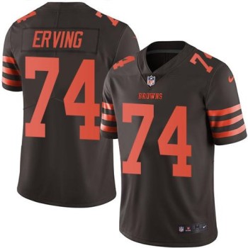 Browns #74 Cameron Erving Brown Men's Stitched NFL Limited Rush Jersey Browns #74 Cameron Erving Brown Men's Stitched NFL Limited Rush Jersey
