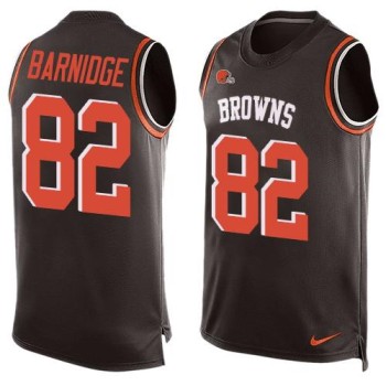 Browns #82 Gary Barnidge Brown Team Color Men's Stitched NFL Limited Tank Top Jersey Browns #82 Gary Barnidge Brown Team Color Men's Stitched NFL Limited Tank Top Jersey