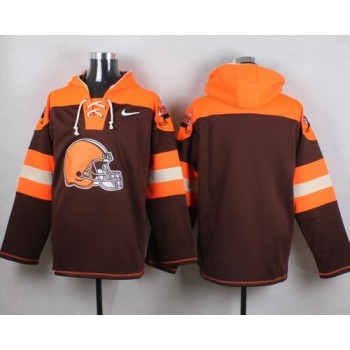 Browns Blank Brown Player Pullover NFL Hoodie Browns Blank Brown Player Pullover NFL Hoodie