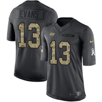 Buccaneers #13 Mike Evans Black Youth Stitched NFL Limited 2016 Salute to Service Jersey Buccaneers #13 Mike Evans Black Youth Stitched NFL Limited 2016 Salute to Service Jersey