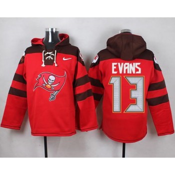 Buccaneers #13 Mike Evans Red Player Pullover NFL Hoodie Buccaneers #13 Mike Evans Red Player Pullover NFL Hoodie
