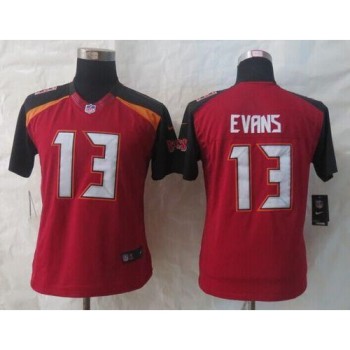 Buccaneers #13 Mike Evans Red Team Color Women's Stitched NFL New Limited Jersey Buccaneers #13 Mike Evans Red Team Color Women's Stitched NFL New Limited Jersey