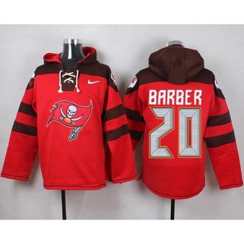 Buccaneers #20 Ronde Barber Red Player Pullover NFL Hoodie Buccaneers #20 Ronde Barber Red Player Pullover NFL Hoodie