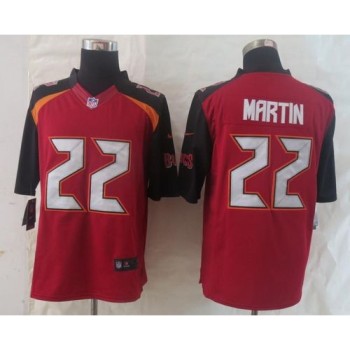 Buccaneers #22 Doug Martin Red Team Color Men's Stitched NFL New Limited Jersey