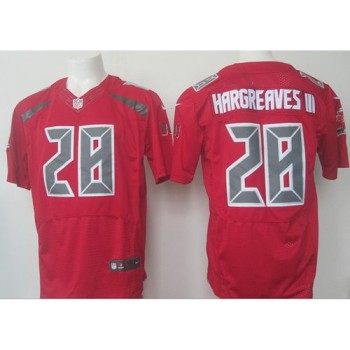 Buccaneers #28 Vernon Hargreaves III Red Men's Stitched NFL Elite Rush Jersey