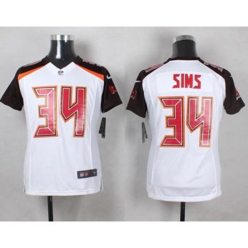 Buccaneers #34 Charles Sims White Youth Stitched NFL New Elite Jersey Buccaneers #34 Charles Sims White Youth Stitched NFL New Elite Jersey