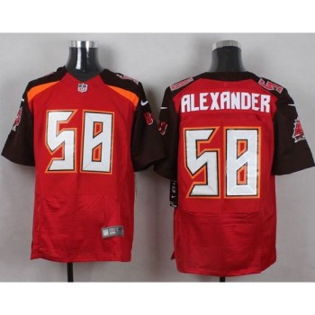 Buccaneers #58 Kwon Alexander Red Team Color Men's Stitched NFL New Elite Jersey