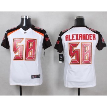 Buccaneers #58 Kwon Alexander White Youth Stitched NFL New Elite Jersey Buccaneers #58 Kwon Alexander White Youth Stitched NFL New Elite Jersey