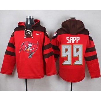 Buccaneers #99 Warren Sapp Red Player Pullover NFL Hoodie Buccaneers #99 Warren Sapp Red Player Pullover NFL Hoodie