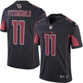 Cardinals #11 Larry Fitzgerald Black Men's Stitched NFL Limited Rush Jersey Cardinals #11 Larry Fitzgerald Black Men's Stitched NFL Limited Rush Jersey