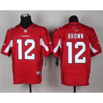 Cardinals #12 John Brown Red Team Color Men's Stitched NFL Elite Jersey