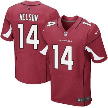 Cardinals #14 J.J. Nelson Red Team Color Men's Stitched NFL Elite Jersey